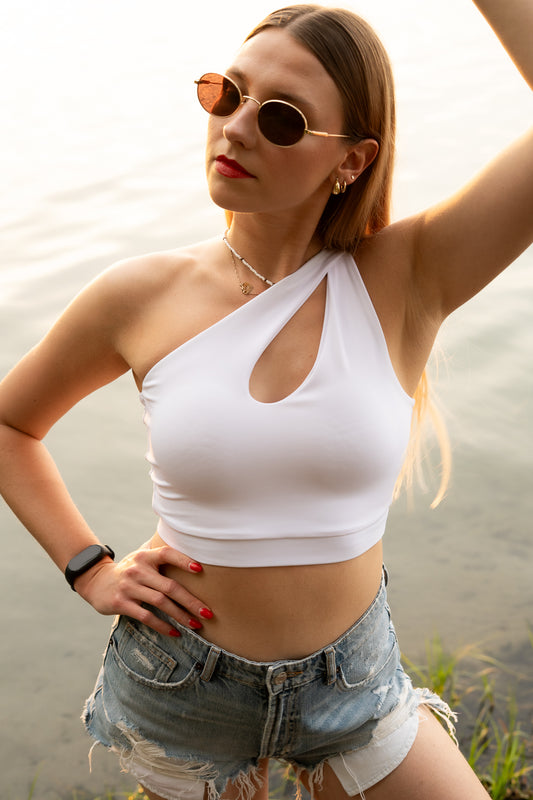 Top Caliente biały